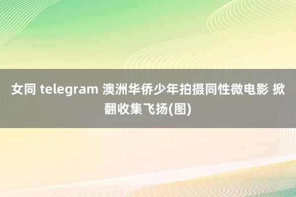 女同 telegram 澳洲华侨少年拍摄同性微电影 掀翻收集飞扬(图)