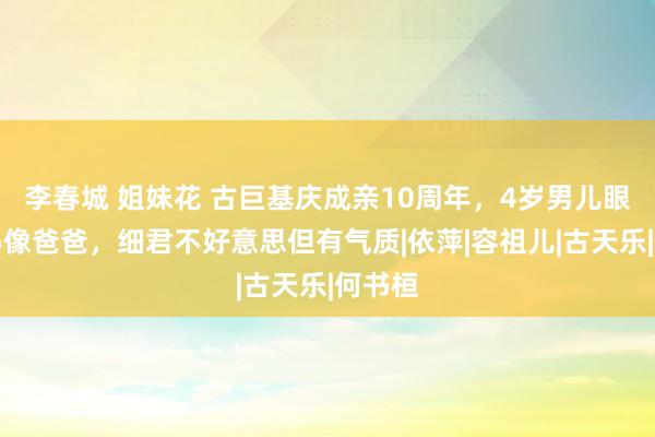李春城 姐妹花 古巨基庆成亲10周年，4岁男儿眼睛长得像爸爸，细君不好意思但有气质|依萍|容祖儿|古天乐|何书桓