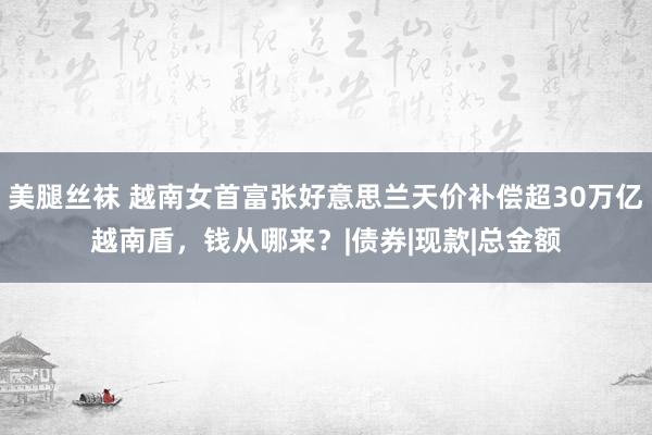 美腿丝袜 越南女首富张好意思兰天价补偿超30万亿越南盾，钱从哪来？|债券|现款|总金额