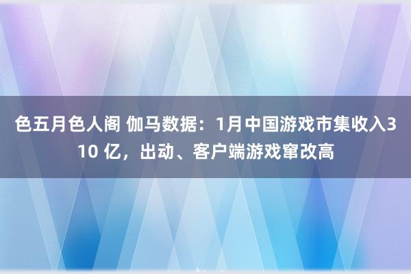 色五月色人阁 伽马数据：1月中国游戏市集收入310 亿，出动、客户端游戏窜改高